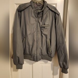 Members Only Charcoal Bomber Jacket, Size 44